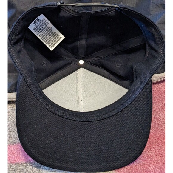 VANS Trippy Outdoors Snapback Cap Hat OS Off the Wall Black RARE - Picture 5 of 8